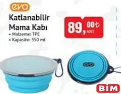 EVO KATLANABİLİR MAMA KABI